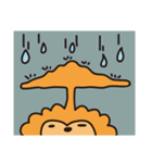 気を抜いてるライオン（個別スタンプ：14）
