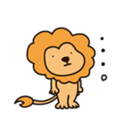 気を抜いてるライオン（個別スタンプ：28）