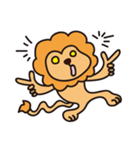 気を抜いてるライオン（個別スタンプ：33）