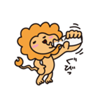 気を抜いてるライオン（個別スタンプ：36）
