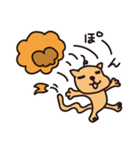 気を抜いてるライオン（個別スタンプ：38）