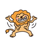 気を抜いてるライオン（個別スタンプ：40）