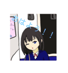 梨杏の過去絵オリキャラスタンプ 1（個別スタンプ：4）