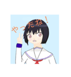 梨杏の過去絵オリキャラスタンプ 1（個別スタンプ：5）