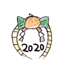 花ちゃんの2020年ねずみ年のご挨拶（個別スタンプ：18）