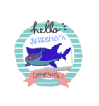 sharkと一緒（個別スタンプ：1）