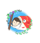 楽しい仲間と季節たち（個別スタンプ：9）