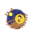 楽しい仲間と季節たち（個別スタンプ：24）