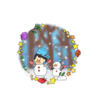 楽しい仲間と季節たち（個別スタンプ：34）