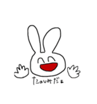 うさぎ会話（個別スタンプ：4）