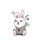 だらけウサギ（個別スタンプ：4）