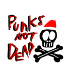 PUNK rock が好きなドクロのクリスマス（個別スタンプ：6）
