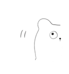 【真顔】シロクマと友達（個別スタンプ：7）
