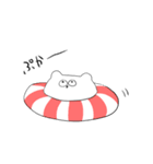 【真顔】シロクマと友達（個別スタンプ：10）