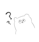 【真顔】シロクマと友達（個別スタンプ：12）