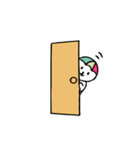 かさうさぎちゃん（個別スタンプ：11）