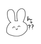 ただのうさぎスタンプ。（個別スタンプ：38）