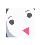 ピクセルシロくん アントニーの日常（個別スタンプ：4）