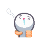 ピクセルシロくん アントニーの日常（個別スタンプ：6）