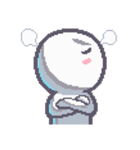ピクセルシロくん アントニーの日常（個別スタンプ：8）