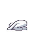 ピクセルシロくん アントニーの日常（個別スタンプ：40）