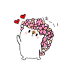 お花ハリネズミちゃんスタンプ（個別スタンプ：1）