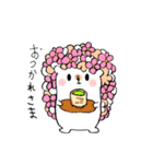 お花ハリネズミちゃんスタンプ（個別スタンプ：2）