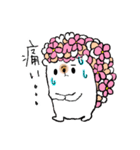 お花ハリネズミちゃんスタンプ（個別スタンプ：6）
