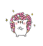 お花ハリネズミちゃんスタンプ（個別スタンプ：8）