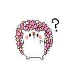 お花ハリネズミちゃんスタンプ（個別スタンプ：15）
