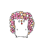 お花ハリネズミちゃんスタンプ（個別スタンプ：19）