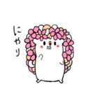 お花ハリネズミちゃんスタンプ（個別スタンプ：20）