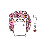 お花ハリネズミちゃんスタンプ（個別スタンプ：21）