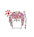 お花ハリネズミちゃんスタンプ（個別スタンプ：25）