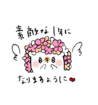 お花ハリネズミちゃんスタンプ（個別スタンプ：28）
