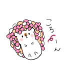 お花ハリネズミちゃんスタンプ（個別スタンプ：34）