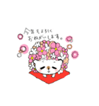 お花ハリネズミちゃんスタンプ（個別スタンプ：38）
