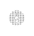 Herazuguchirabbit（個別スタンプ：8）