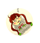 めがねのねーさんスタンプ（個別スタンプ：1）