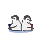 皇帝ペンギンの冬スタンプ（個別スタンプ：4）