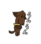 お茶目なフラットコート（レバー）（個別スタンプ：9）