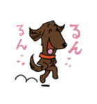 お茶目なフラットコート（レバー）（個別スタンプ：15）