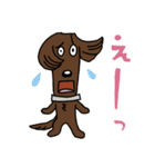 お茶目なフラットコート（レバー）（個別スタンプ：20）