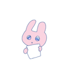 すごく使い易い可愛いウサギちゃんスタンプ（個別スタンプ：3）