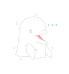ベルーガと女の子（個別スタンプ：9）