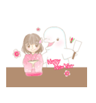 ベルーガと女の子（個別スタンプ：36）