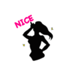 シルエットガールズ（個別スタンプ：7）