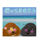 トイプーちゃん 冬ver.（個別スタンプ：21）