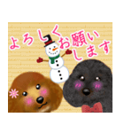 トイプーちゃん 冬ver.（個別スタンプ：27）