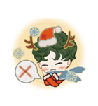 クリスマスのかわいい少年（個別スタンプ：10）